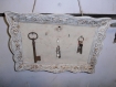 Cadre accroche clefs au style shabby 