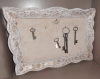 Cadre accroche clefs au style shabby 