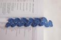 Marque page bleu marine au crochet