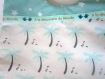 Bavoir tissu coton avec palmiers, étoiles et éponge pour les bébés de la naissance à 12 mois et plus 