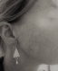 Boucles d'oreilles mariage argent 925 dentelle nacre,texturé,perle goutte,blanc,naturel,romantique,femme,ancien,bohème,old poetic earrings