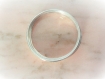 Bracelet jonc argent massif x1 925 fil rond lisse plein,bijou bracelet simple,sobre,unique,classique,minimaliste,semainier,silver rings,uni