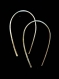 Boucles d'oreilles argent massif 925 minimalist,fil martelé,moderne,fantaisie,créoles,originales,fait main,effet texturé,sobre,moderne,épuré