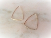 Boucles d'oreilles dorées or laiton,au choix,martelé,géométrique,design,contemporain,gold earrings,minimaliste,argent 925,or rose,cuivre