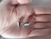 Boucles d'oreilles nacre blanche argent massif 925,rond,naturelle,blanc,gris,élégant,sobre,pearl chips,solid silver earrings,round,white
