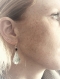 Boucles d'oreilles ethniques argent massif 925 pierre fine;semi précieuse onyx-noir-féminine-arabesques-romantique-ancien-earrings silver