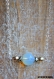 Collier minimaliste perle opale blanche 