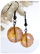 Boucles d'oreilles perles facettées cristal swarovski,