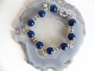 Bracelet pierres naturelles lapis lazuli.