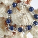 Bracelet pierres naturelles lapis lazuli.