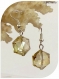 Boucles d'oreilles perles facettées cristal swarovsk.