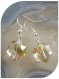 Boucles d'oreilles perles facettées cristal swarovsk.