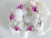 Bracelet perles de verre et cristal swarovski.