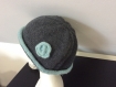 Bonnet laine acrylique  femme gris et bleu ciel 