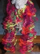 Echarpe volants -multicolore fluo coloris très frais pour la saison - fait main 