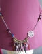 Magnifique collier style égyptien avec ses pierres et termine par un magnifique cordon 