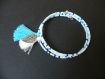 Fm010 bracelet douceur poudrée bleu