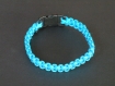 Para004 bracelet homme - bracelet de survie bleu vif