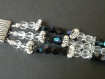 Bra047 bracelet baroque noir/transparent