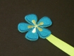 Mp092 marque-page enfant *médaille* fleurs 3
