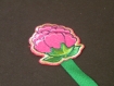 Mp097 marque-page enfant *médaille* fleurs 8