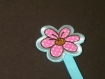 Mp098 marque-page enfant *médaille* fleurs 9