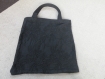 Trc 014 tote-bag coton noir brodé modèle 1