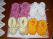 Chaussons laine tricotés