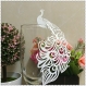 Marque place paon decoration table mariage,