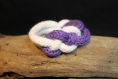 Bracelet en tricotin - laine