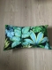 Décoration intérieure, housse de coussin  30x50 cm portefeuille motifs plantes tropicales tissu d'ameublement