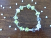 Bracelet perles de verre jaune