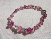 Bracelet perle de cristal swarovski rose