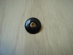 Cinq boutons à queue vintage noir milieu doré  26-56