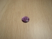 Cinqs boutons forme ronde violet nacré lisse   2-54  +2
