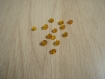 Lot douze perles de rocailles rouille translucide   25-56