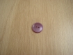 Trois boutons forme ronde violet nacré creux   2-59