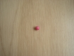 Perle en plastique rose 7 mm    25-62