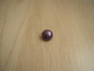  bouton à queu violet nacré bombé lisse   2-50