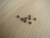 Lot de perles à facette grise translucide   25-25