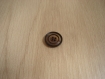 Trois boutons imitation marbre marron   9-68