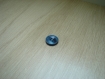 Quatre boutons marbré bleu avec petit rebord   19-12