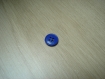 Cinq boutons moyen plastique bleu rebord   13-89