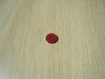 Trois boutons forme rond nacré rouge   6-44