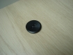 Gros bouton cuvette noir plastique   26-24