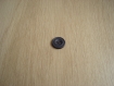 Deux boutons bleu mat avec creux et rebord   19-89