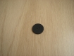 Deux boutons forme ronde bleu nacré creux   19-63