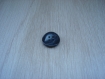 Cinq boutons forme ronde noir marbré gris   9-15