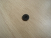 Cinq boutons plat de couleur gris anthracite forme ronde   14-39  +2