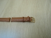 Bracelet montre en cuir marron boucle doré   22-33